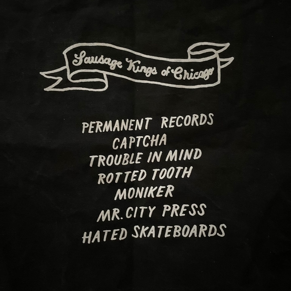 Sausage Fest 2012 Merch Permanent Records Sausage Kings of Chicago Tote - Picture 4 of 5